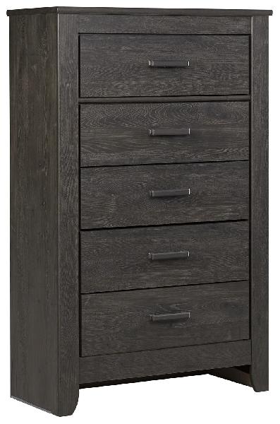 Image of Brinxton - Charcoal - Five Drawer Chest
