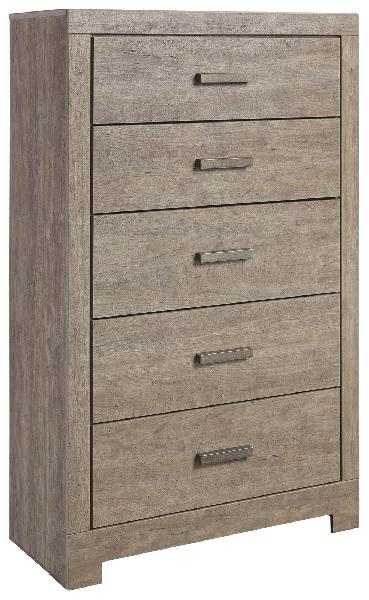 Image of Culverbach - Gray - Five Drawer Chest