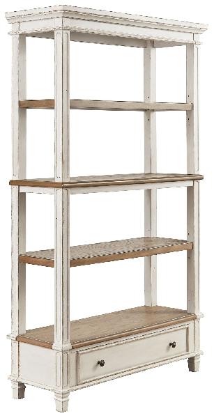 Image of Realyn - Brown / White - Bookcase