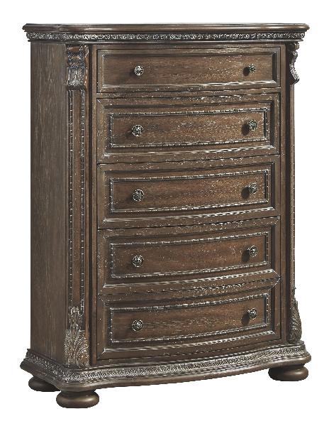Image of Charmond - Brown - Five Drawer Chest