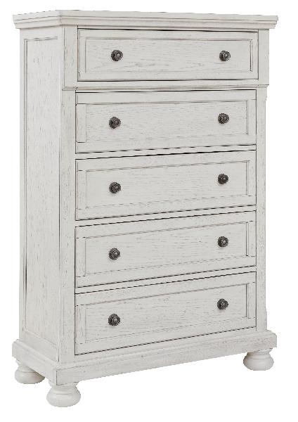 Image of Robbinsdale - Antique White - Five Drawer Chest