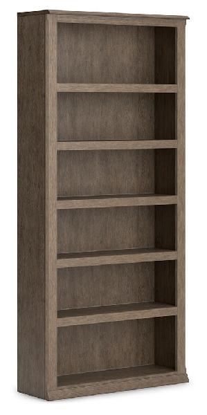 Image of Janismore - Weathered Gray - Large Bookcase
