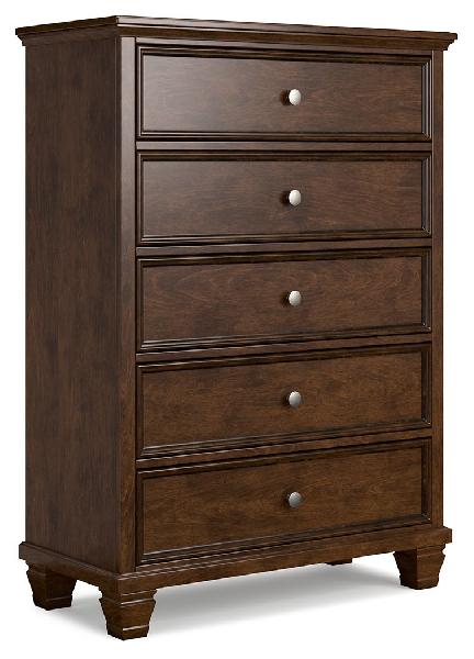 Image of Danabrin - Brown - Five Drawer Chest