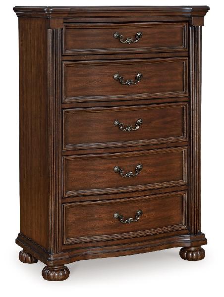 Image of Lavinton - Brown - Five Drawer Chest