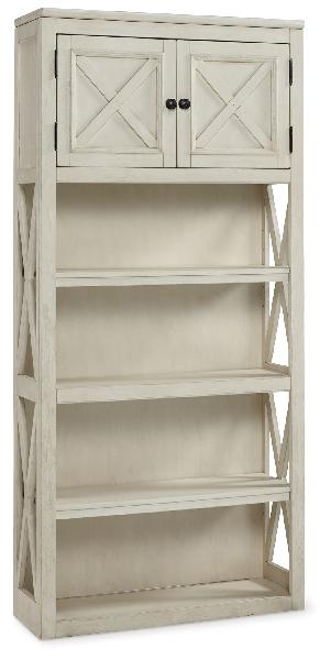 Image of Bolanburg - White / Brown / Beige - Large Bookcase
