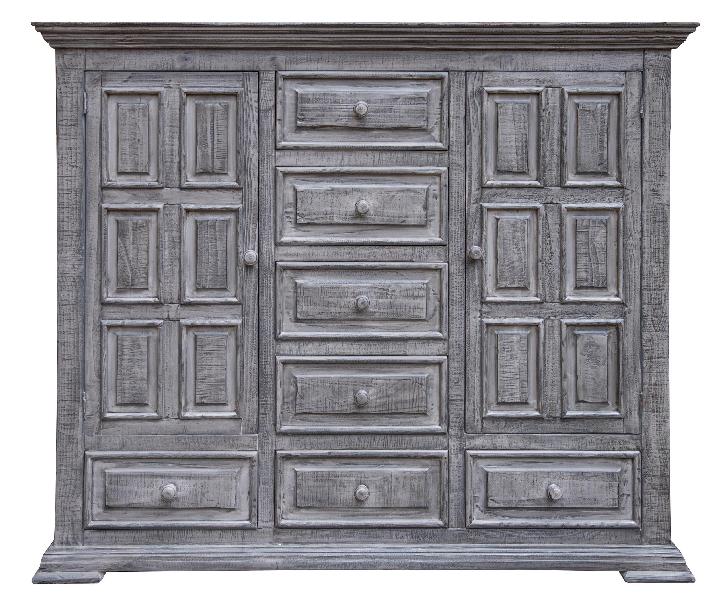 Image of Terra Gray - Chest With 7 Drawers - Gray