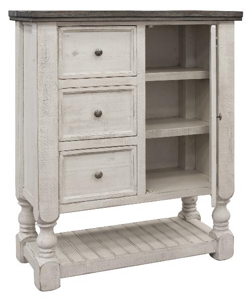 Image of Stone - Chest With 3 Drawers / 1 Door - Beige