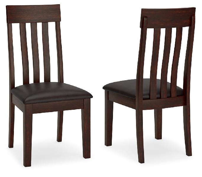 Image of Haddigan - Dining UPH Side Chair (Set of 2) - Dark Brown