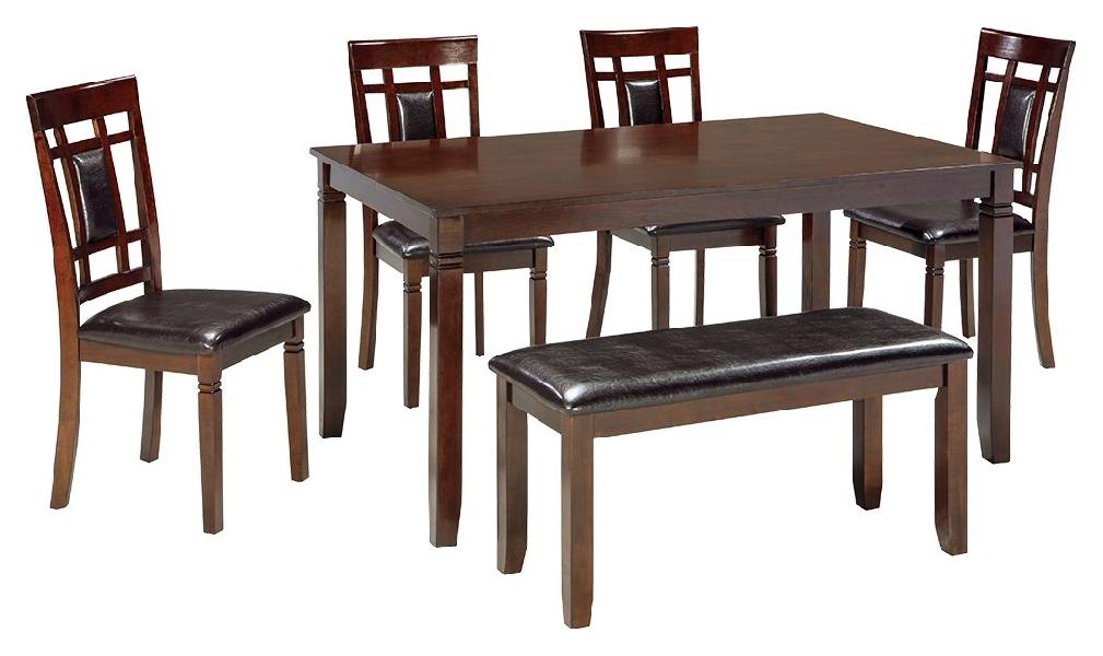 Image of Bennox - Dining Room Table Set (Set of 6) - Brown