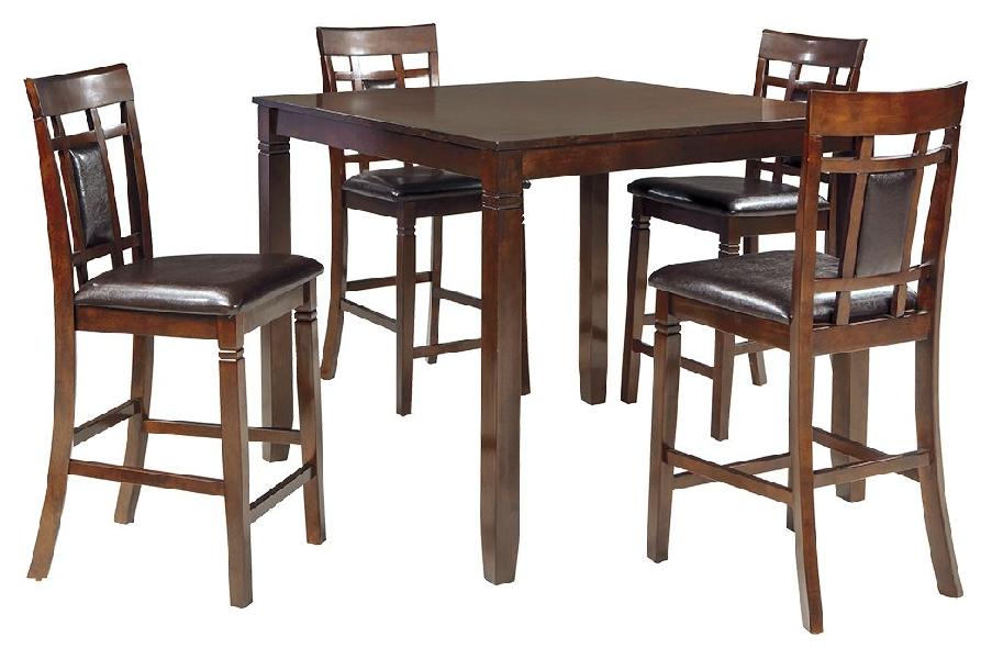 Image of Bennox - DRM Counter Table Set (Set of 5) - Brown