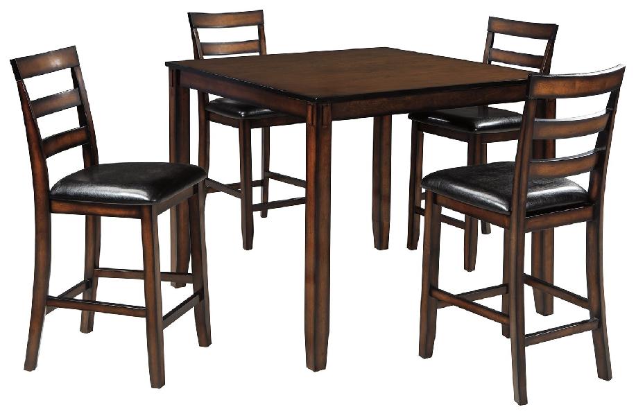 Image of Coviar - DRM Counter Table Set (Set of 5) - Brown