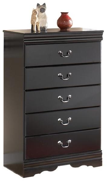Image of Huey Vineyard - Five Drawer Chest - Black