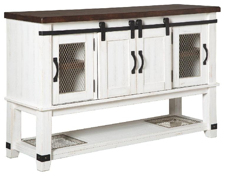 Image of Valebeck - Dining Room Server - White / Brown