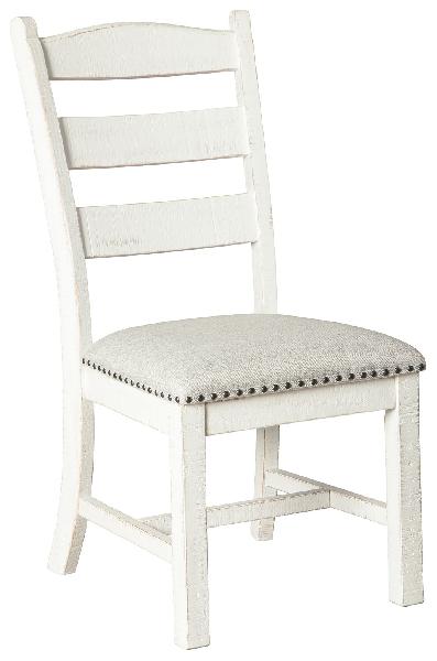 Image of Valebeck - Dining UPH Side Chair (Set of 2) - Beige / White