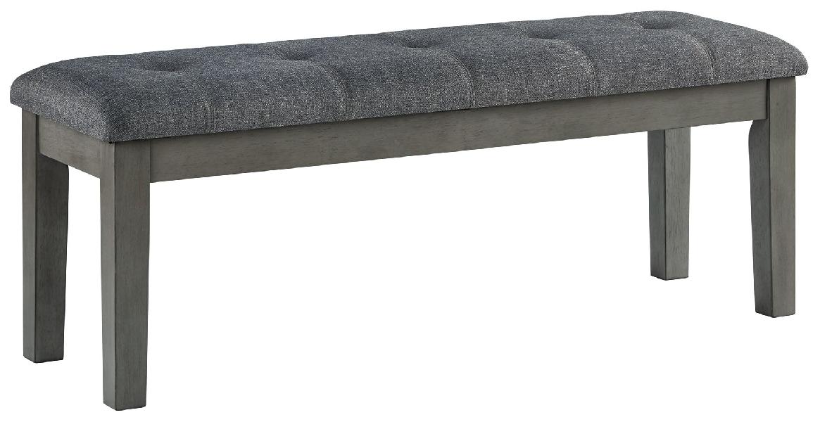 Image of Hallanden - Large UPH Dining Room Bench - Black / Gray