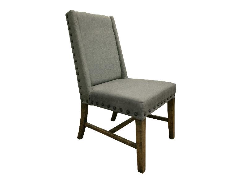 Image of Loft - Upholstered Chair (Set of 2) - Two Tone Gray / Brown