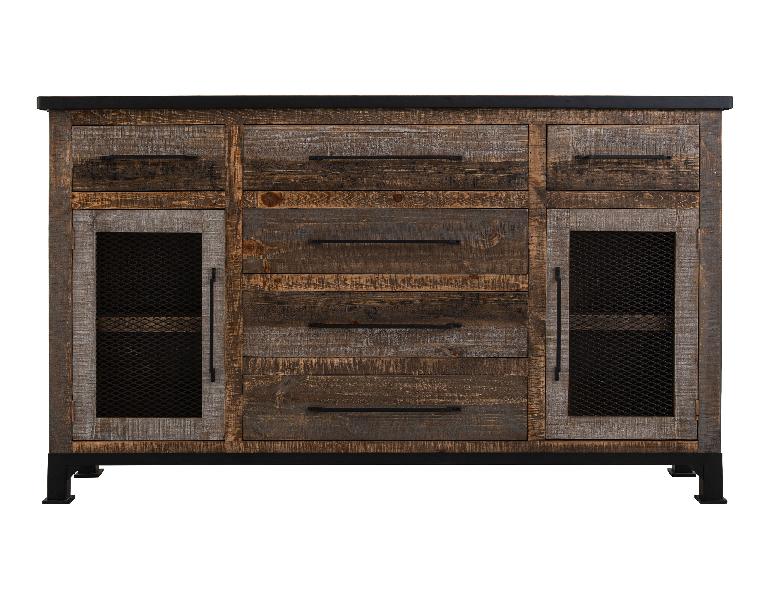 Image of Antique - Buffet - Gray / Brown