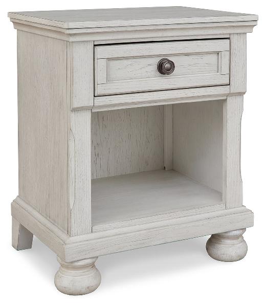 Image of Robbinsdale - One Drawer Night Stand - Antique White
