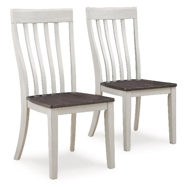 Image of Darborn - Dining Room Side Chair (Set of 2) - Gray / Brown