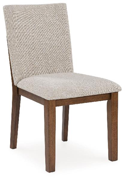 Image of Kraeburn - Dining Upholstered Side Chair (Set of 2) - Beige / Brown