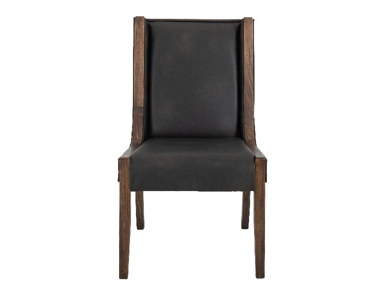 Image of Walnut - Upholstered Chair (Set of 2) - Brown/Black
