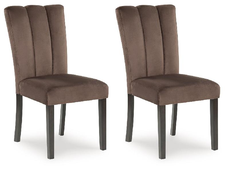 Image of Jeshina - Dining Upholstered Side Chair (Set of 2) - Mocha