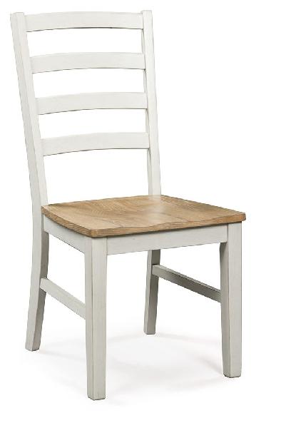 Image of Purlaney - Dining Room Side Chair (Set of 2) - Antique White / Natural