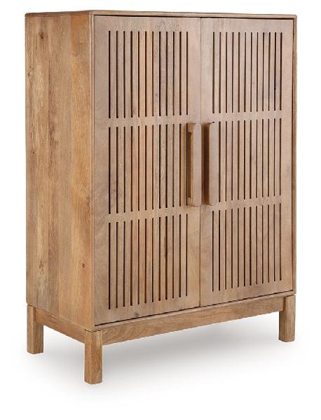 Image of Pellamour - Bar Cabinet - Natural Brown
