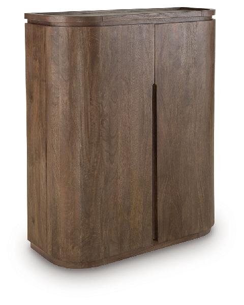 Image of Landermont - Bar Cabinet - Medium Brown