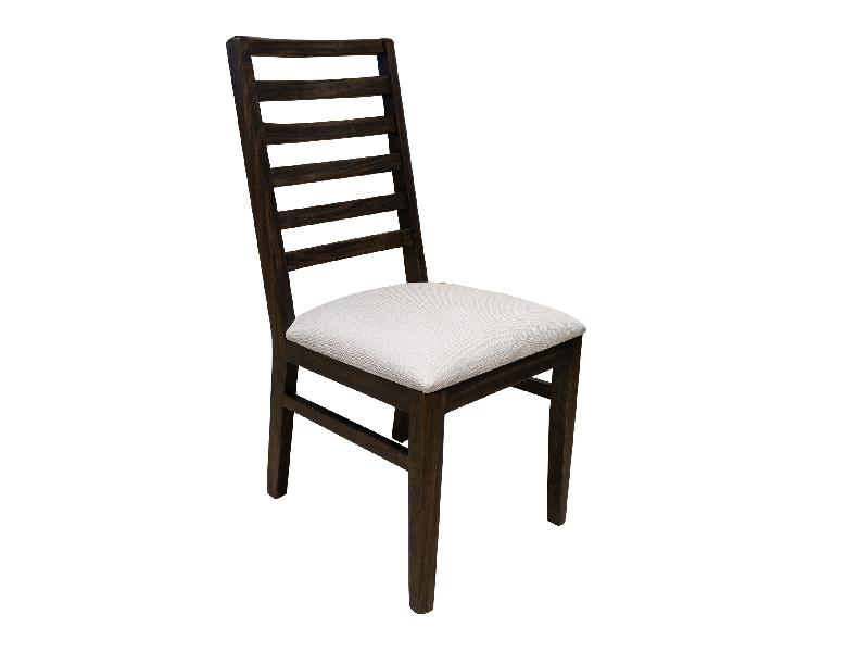 Image of Balam - Upholstered Seat Wooden Chair (Set of 2) - Oil Black