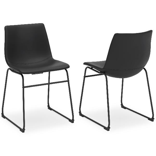 Image of Centiar - Dining UPH Side Chair (Set of 2) - Black