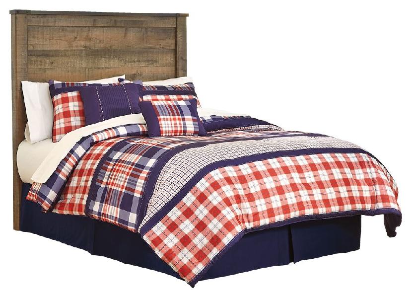 Image of Trinell - Full Panel Headboard - Brown