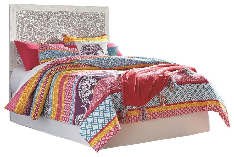 Image of Paxberry - Twin Panel Headboard - Whitewash