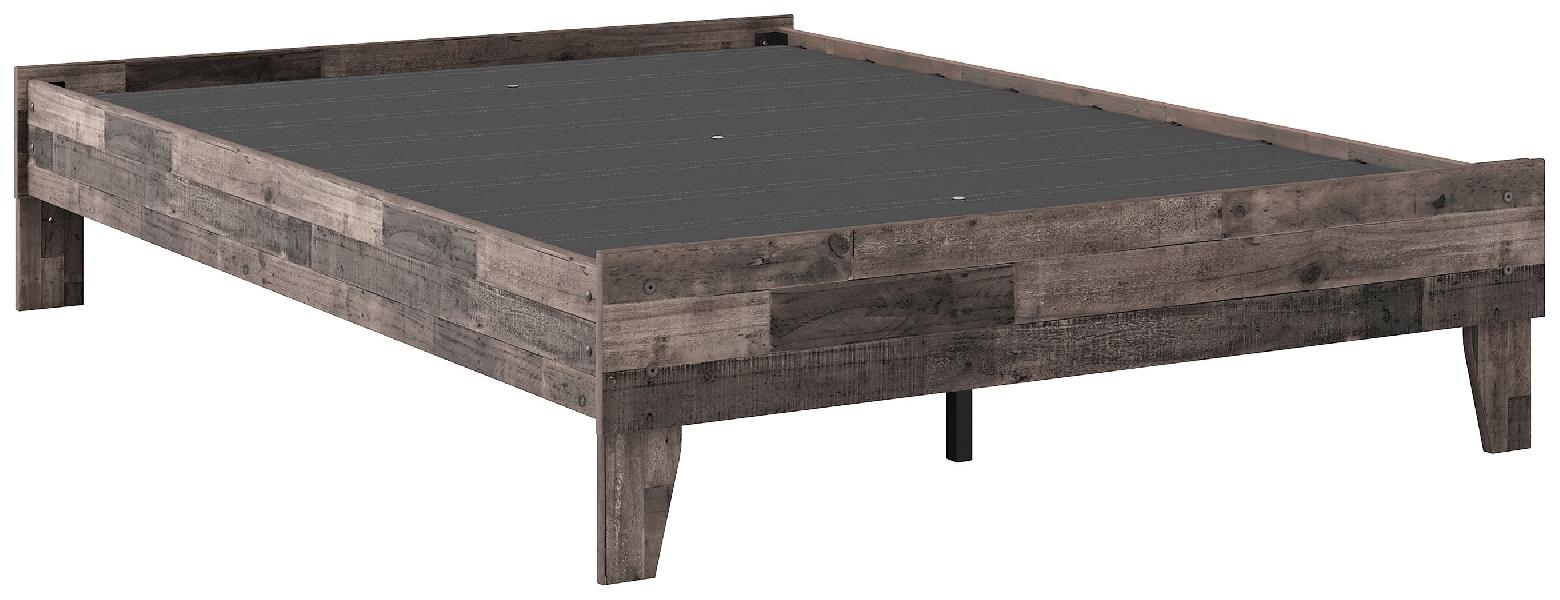 Image of Neilsville - Full Platform Bed - Multi Gray