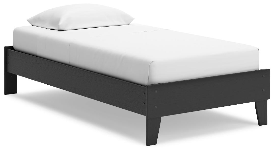 Image of Socalle - Twin Platform Bed - Black