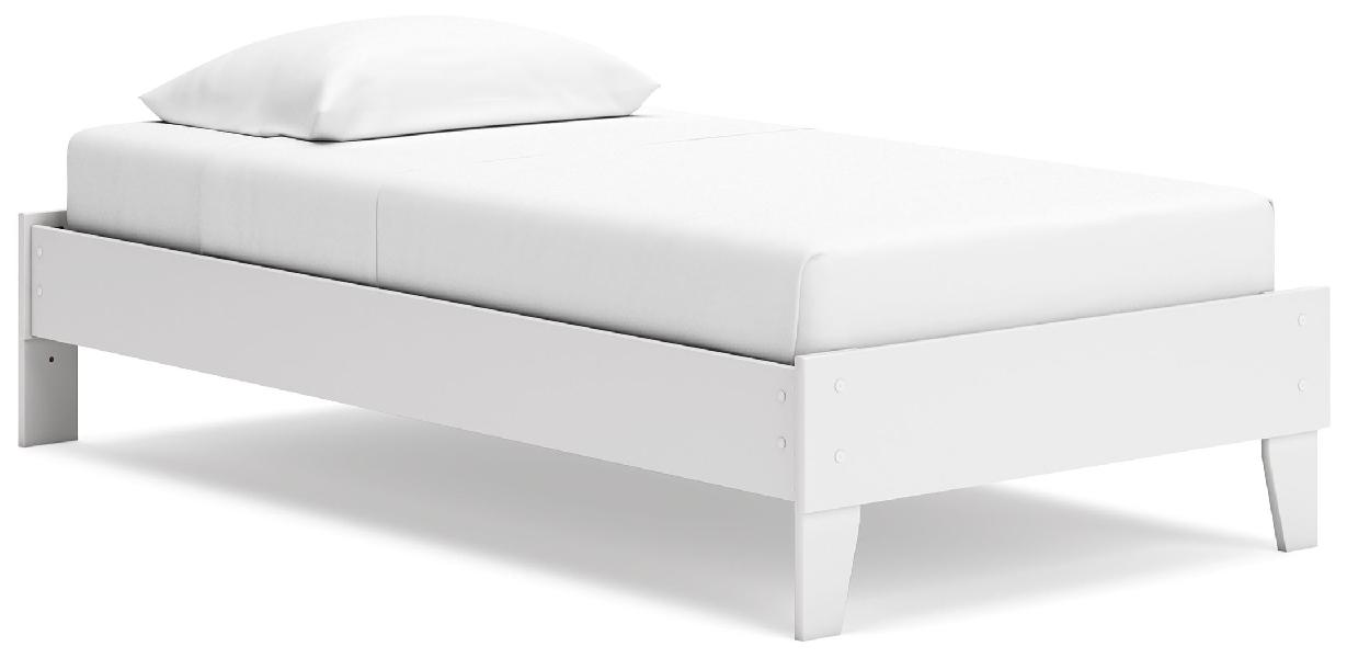 Image of Socalle - Twin Platform Bed - Two-Tone