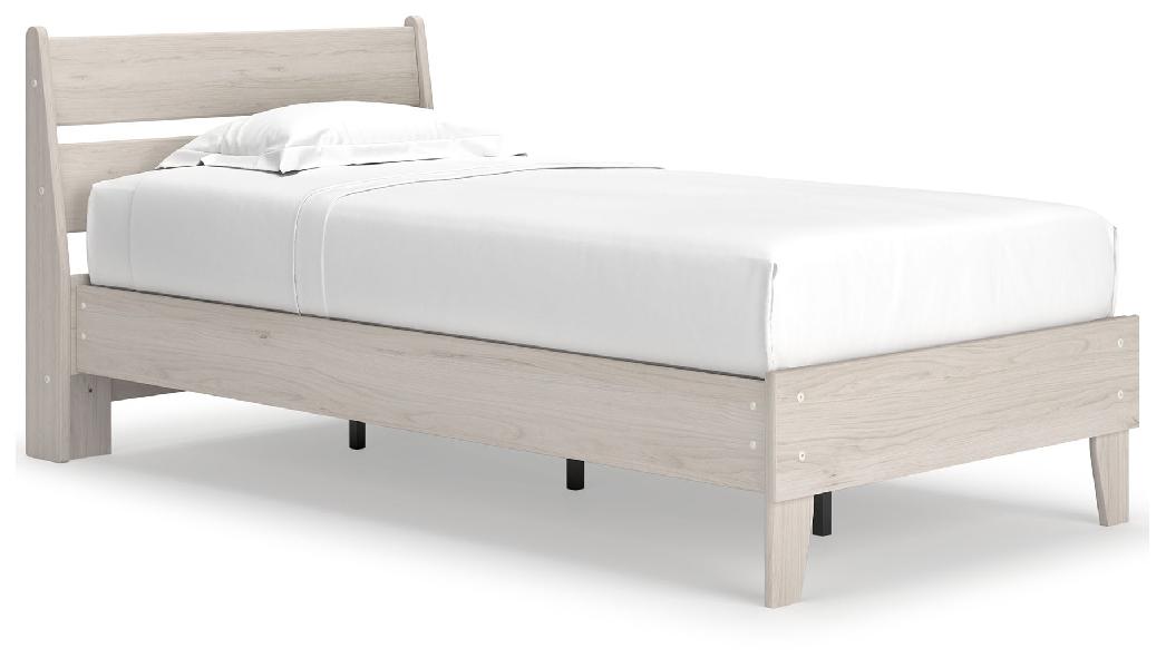 Image of Socalle - Twin Panel Platform Bed - Natural