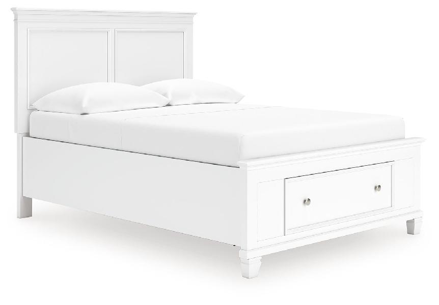 Image of Fortman - Full Panel Storage Bed - White