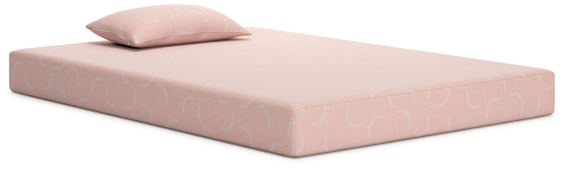 Image of Ikidz Coral - Full Mattress and Pillow Set of 2 - Coral