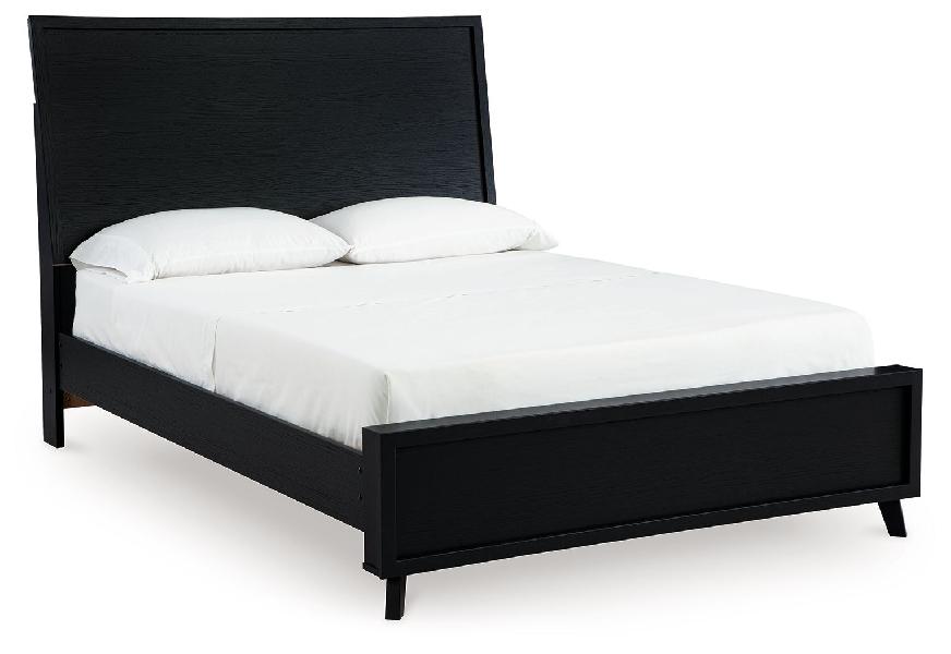 Image of Danziar - Full Panel Bed - Black