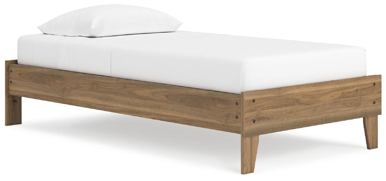 Image of Deanlow - Twin Platform Bed - Honey