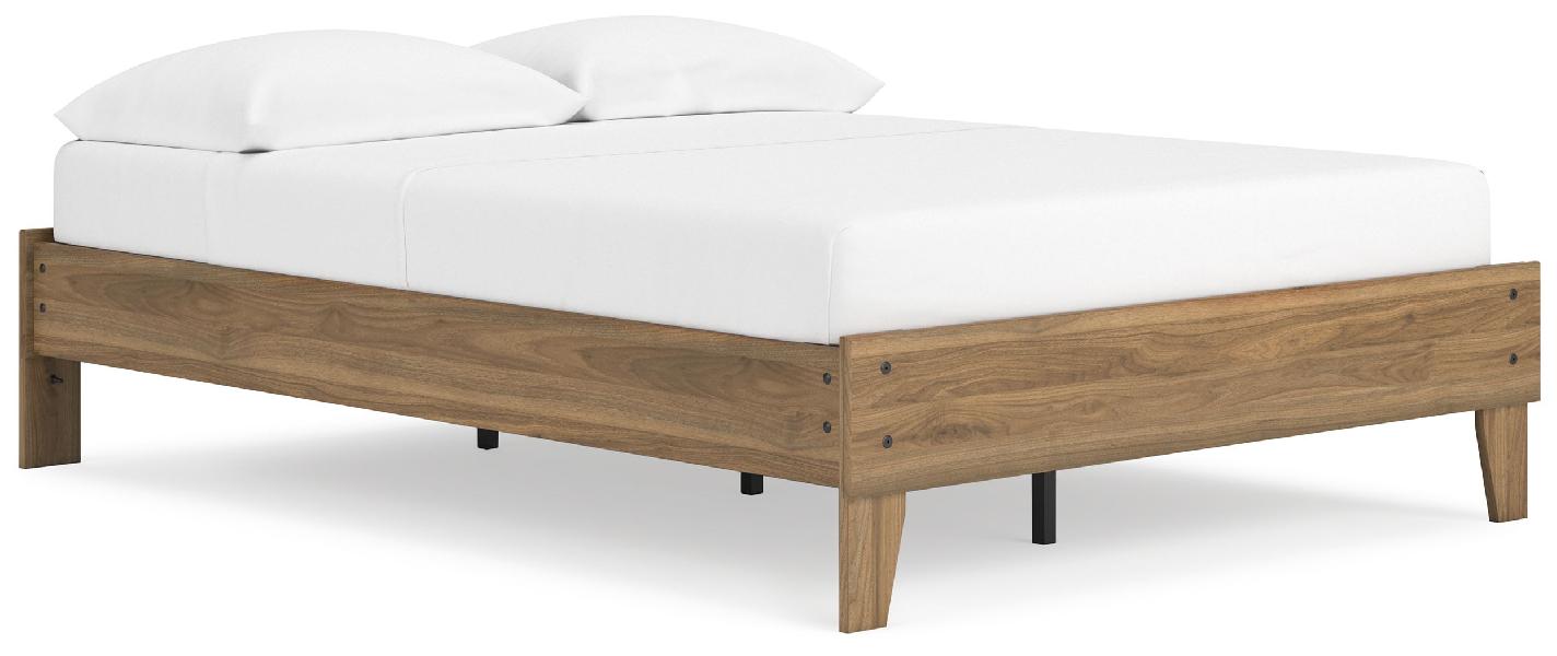 Image of Deanlow - Full Platform Bed - Honey