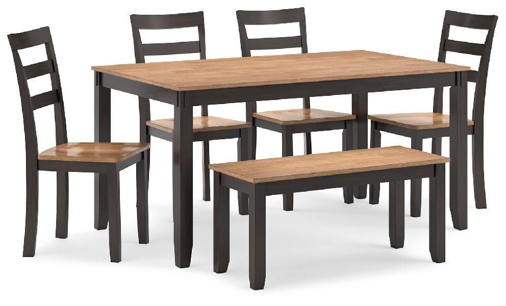 Image of Gesthaven - Dining Room Table Set (Set of 6) - Natural / Brown