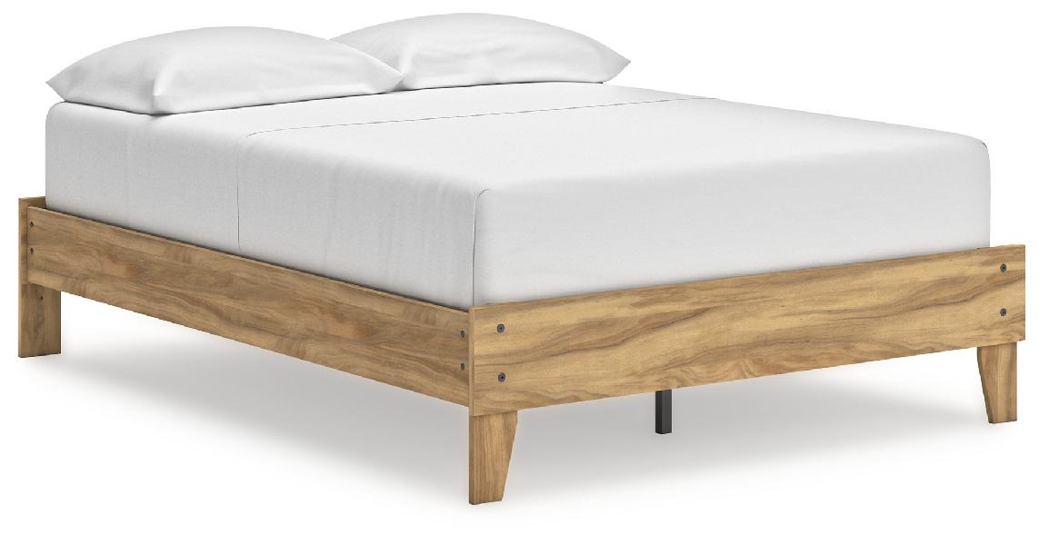 Image of Bermacy - Full Platform Bed - Light Brown