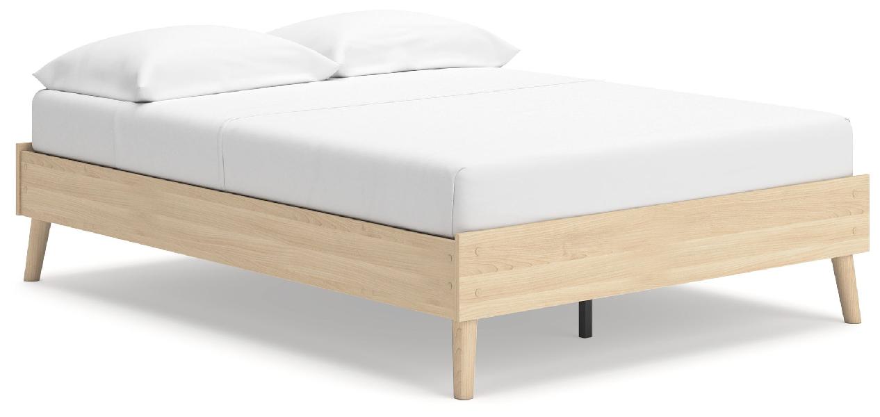 Image of Cabinella - Full Platform Bed - Tan