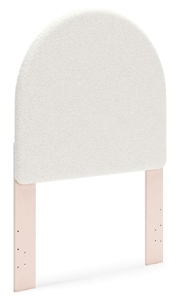 Image of Wistenpine - Twin Upholstered Panel Headboard - Blush