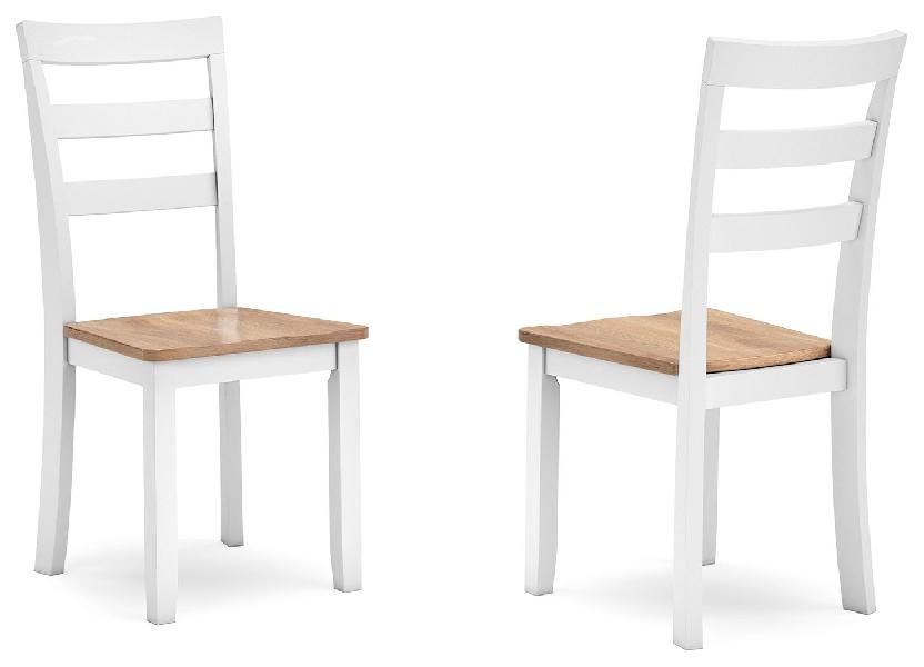 Image of Gesthaven - Dining Room Side Chair (Set of 2) - Natural / White