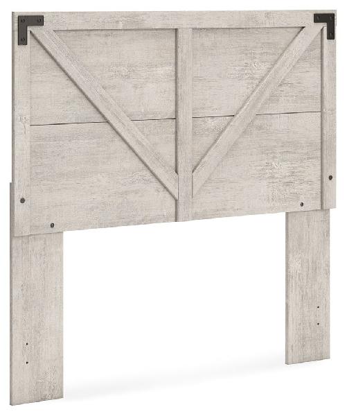 Image of Shawburn - Full Crossbuck Panel Headboard - Gray