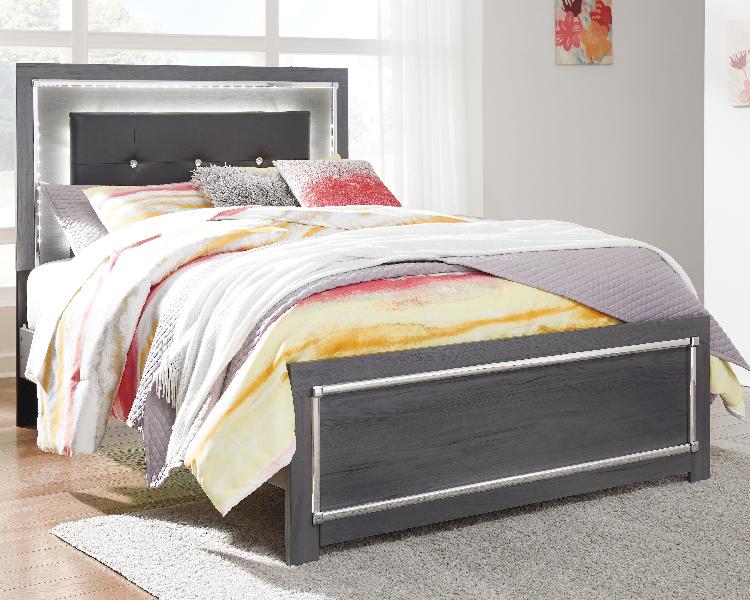 Image of Lodanna - Full Panel Bed - Gray