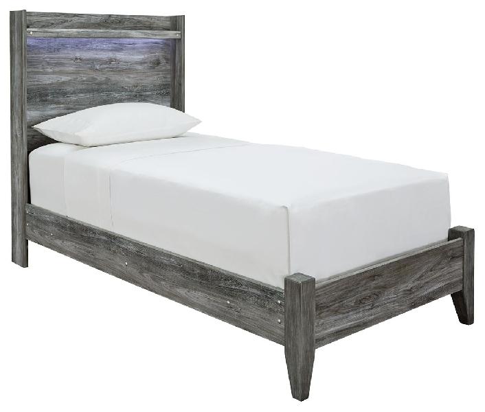 Image of Baystorm - Twin Panel Bed - Gray